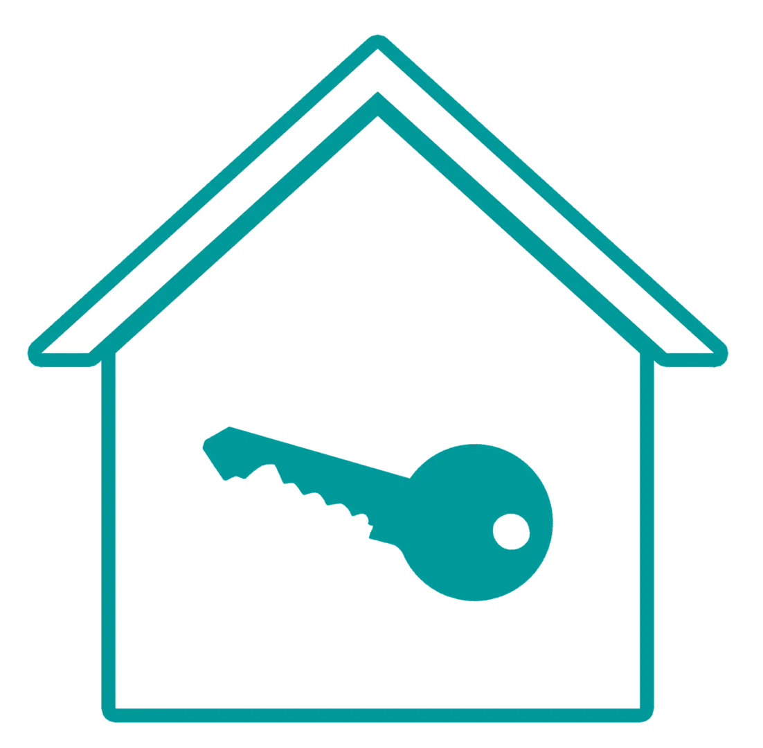 House Icon with Key Inside